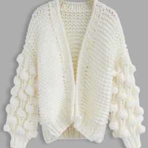 Chicwish cuteness in sleeves chunky cardigan